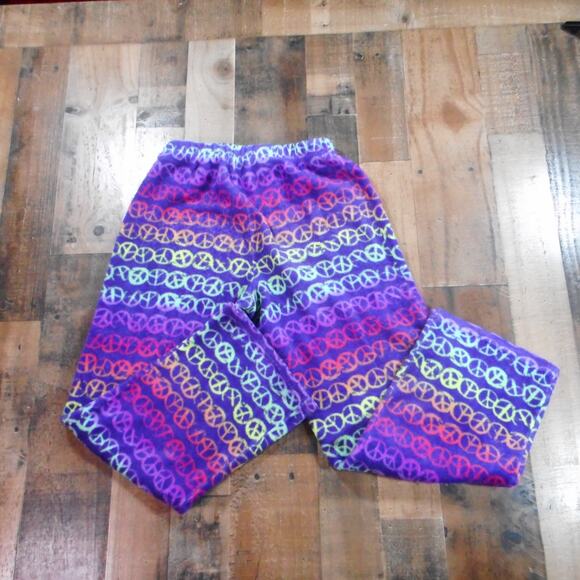 Peace Symbol Sleep Pants size 14-16 XL - Picture 2 of 3